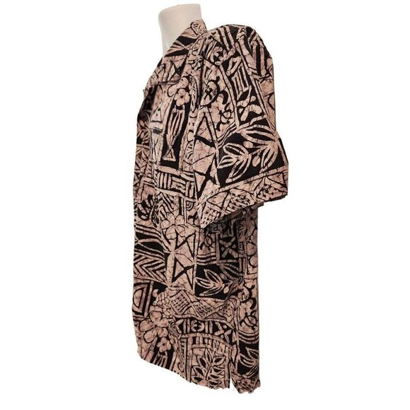 Favant Short Sleeve Dusky Purple Black Made in Hawaii XL Luau Hawaiian Aloha - Picture 3 of 5